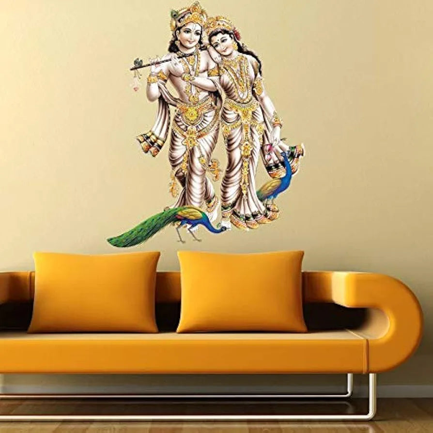 Rangoli Vinyl Wall Sticker Multicolour Vinyl Medium Size 40cm or 50 cm Pack of 1 Sticker