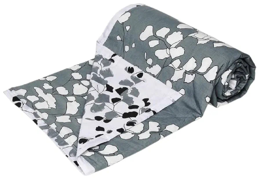 Trance Home Linen Pure Cotton Reversible Dohar Toddler Size | Cotton AC Quilt for Babies | Infants - New Born | Soft Light-Weight Bed Blanket 0-4 Years kids 