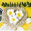 VRB Dec™ 12Pcs Artificial Big Foam Hawaaii Fake Foam Water Floating Flowers for Pooja Thali, Festival and Events, Home, Table, Badroom, Pooja Room, Diwali Decoration Items and DIY Craft (White, 12)