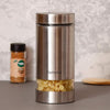 Femora Kitchen Storage Jars Steel Body With See Through Window Jar | 1300 Ml | Pack of 1