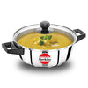 Hawkins 2 Litre Cook n Serve Casserole Stainless Steel Saucepan with Glass Lid