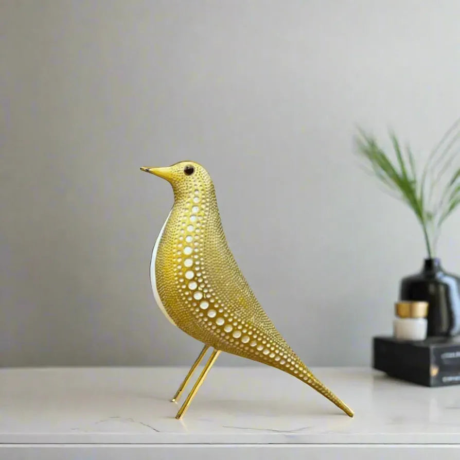 ALILA Bird Idol for Home Décor & Vastu | Decorative Bird Showpiece for Living Room, Garden, Balcony, Office Desk | Peace & Harmony Symbol, 10 inches