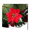 VRB Dec™ Artificial Big Foam Hawaaii Fake Foam Water Floating Flowers for Pooja Thali, Festival and Events, Home, Table, Badroom, Pooja Room, Diwali Decoration and DIY Craft (Red Poinstea Flower, 12)