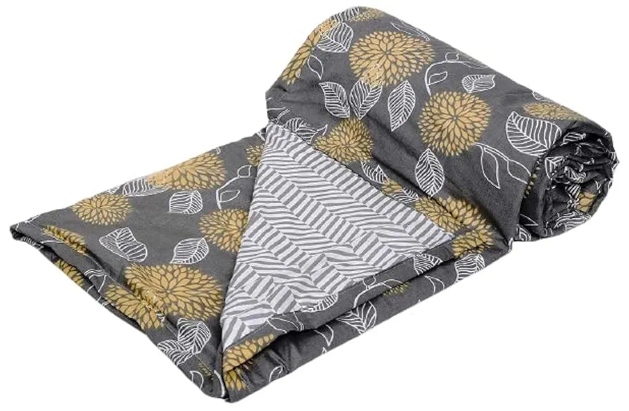 Trance Home Linen Pure Cotton Reversible Dohar Toddler Size|Cotton Ac Quilt for Babies|Infants-New Born|Soft Light-Weight Bed Blanket 0-4 Years Kids 