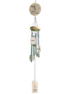 Relive Store Wind Chime 4 Silver Pipes Hight 35 Inch.