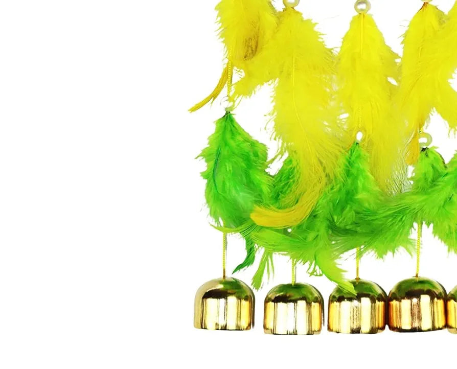 RPH Handicrafts Wind Chime 5 Bell Dream Catcher for Wall Decor, Bedroom, Balcony, Garden, Kids Room  Small 