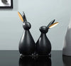 Zart 2 Birds Sitting On Tree Branch Figurine Home Decoration Showpiece