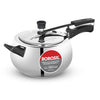 Borosil Pronto Induction Base Inner Lid Stainless Steel Pressure Cooker | 6.8 Mm Thick Base | 2 Litres