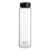 Cello H2o Borosilicate Glass Water Bottle | 1000ml | Black