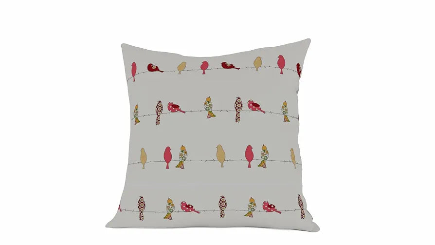 Urban Space Decorative Cotton Cushion Cover Set of 5, 16 inch x 16 inch Cushion Covers for Sofa, Bedroom, Living Room 