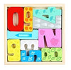 Smoneo Handcrafted 3D Wooden Jigsaw Puzzle Pre Education Alphabet & Number Learning Multicolour Toy Blocks