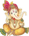 Rangoli Large Wall Sticker Shree Ganesh Multicolor Vinyl