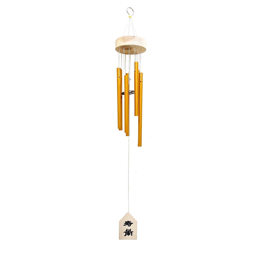 Plus Value Wind Chimes for Balcony Home Decor Items 6 Pipes Hanging Bells Six Rods for Home Positive Energy Living Room, Garden Outdoors Office Melodious Metal Windchimes Sound 