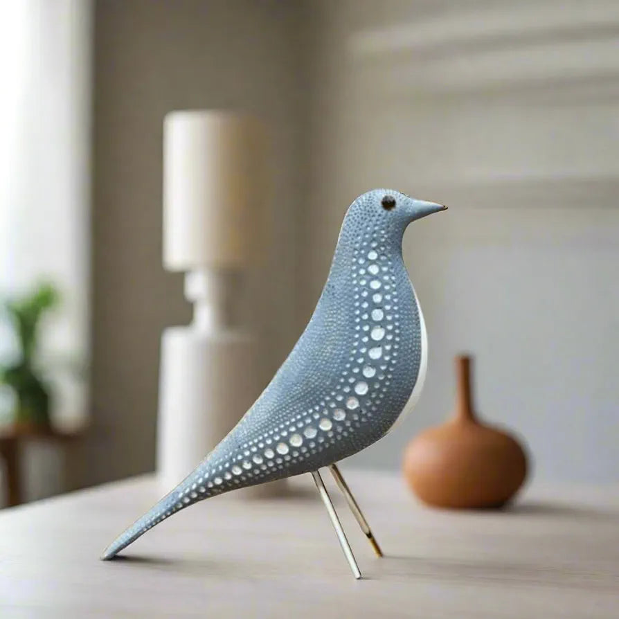 ALILA Bird Idol for Home Décor & Vastu | Decorative Bird Showpiece for Living Room, Garden, Balcony, Office Desk | Peace & Harmony Symbol, 10 inches