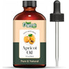 Organic Zing Apricot Oil Pure & Natural for Skin, Face, Hair Care, Aromatherapy, Diffuser, Conditioner - 118 Ml