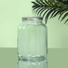 Anko 3L Fluted Glass Jar for Kitchen Storage | Airtight | Tin Lid | Clear