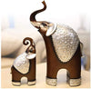 Xtore Thai Style Elephant Figurines Mother & Child Elephant Fengshui Resin Sculptures for Home Decor