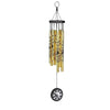 Ripe India Feng Shui Yin Yang Vastu Five Pipe Wind Chime 5 Pipe Gold Color 45 Cm