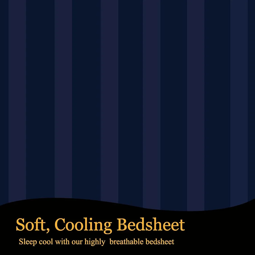 FRESH FROM LOOM Microfiber Wrinkle Resistant|Soft Skin Safe|Breathable King Size Flat Bedsheets|Hotel & Home|Double Bedsheet Set With 2 Pillow Covers 144 TC 