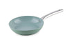 Salford Forged Ceramic Non-stick Frypan With Tubular Ss Handle | Induction & Gas Ready | Green | 240mm | 1.85 Litre