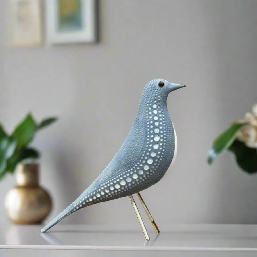 ALILA Bird Idol for Home Décor & Vastu | Decorative Bird Showpiece for Living Room, Garden, Balcony, Office Desk | Peace & Harmony Symbol, 10 inches