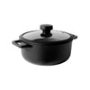 Meyer Pre-Seasoned Cast Iron Dutch Oven Biryani Pot Cast Iron Cookware, 20cm/ 2.8 Litre Black