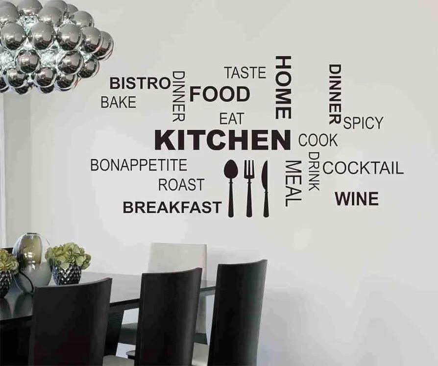 Decals Design Kitchen Quote Modern Art Wall Sticker - Swadesii