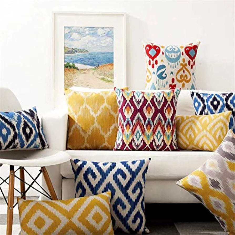 AEROHAVEN™ Set of 5 Designer Decorative Throw Pillow/Cushion Covers - 