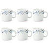 Larah By Borosil  Helena Opalware Cup | Set of 6 Pieces | White