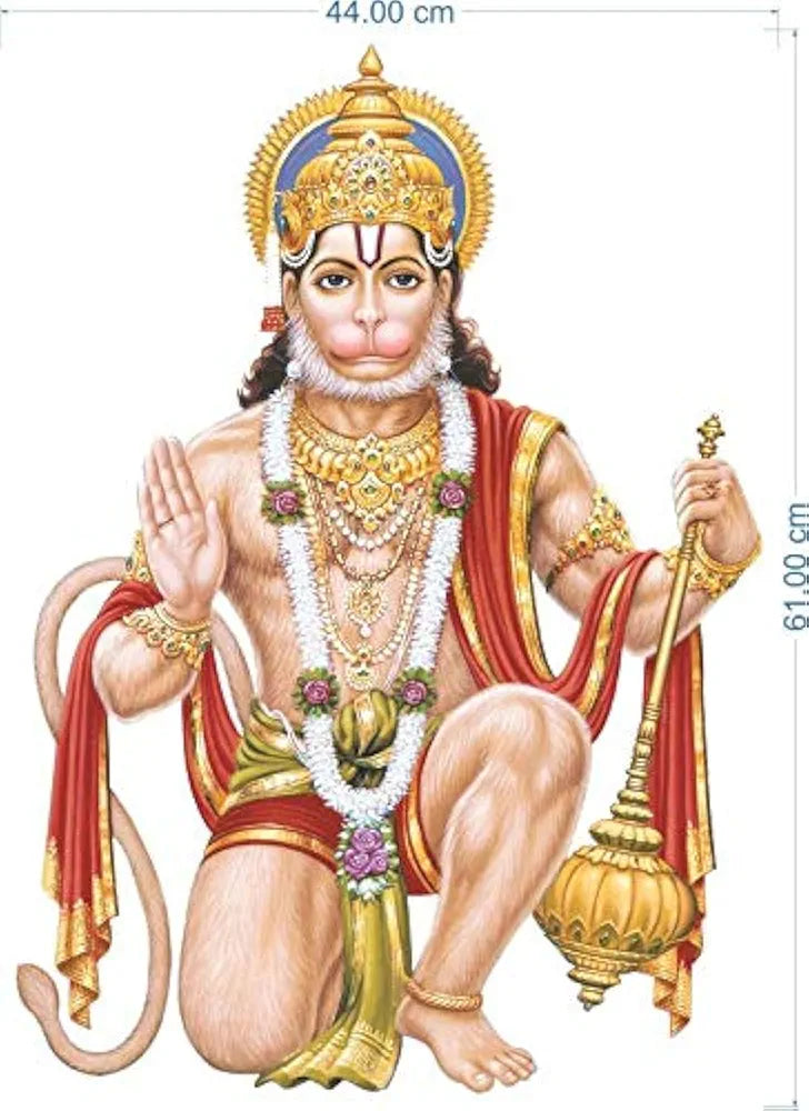 Rangoli Vinyl Religious Wall Sticker Multicolour Vinyl Medium Size Pack of 1 Sticker 50cm or 70cm, Standard