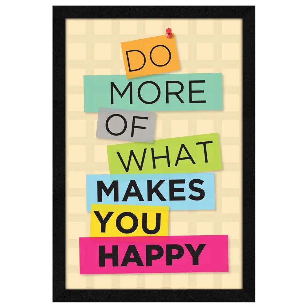 ArtX Paper Motivational Quotes Framed Wall Art Painting, wall decor for living room, Multicolor, Alphabets, 12.5 X 18.5 inches, Set of 1 