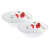 Larah by Borosil Opalware Bowl Set | Set of 2 | White