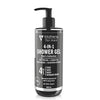 Volamena 4 in 1 Shower Gel Face Body Hair & Intimate Wash for Men - 300 ml
