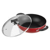 Vinod Popular Non Stick Kadai with Glass Lid 2 litres Capacity (22 cm Diameter), with Sturdy Riveted and Virgin Bakelite Handle