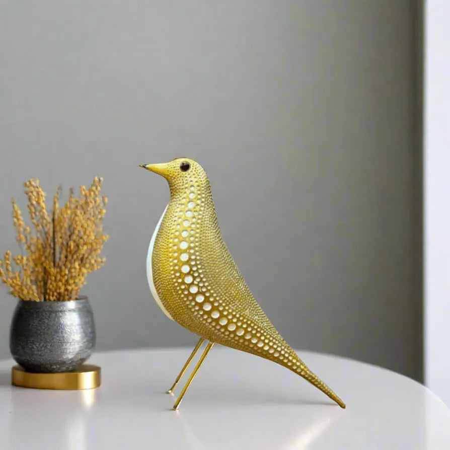ALILA Bird Idol for Home Décor & Vastu | Decorative Bird Showpiece for Living Room, Garden, Balcony, Office Desk | Peace & Harmony Symbol, 10 inches