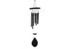 Tej Gifts - Feng Shui Metal Wind Chime 7 Pipes Black Rods