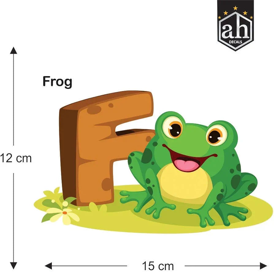 AH Decals Kids Room Wall Sticker Alphabet PVC Vinyl Wall Sticker for Kids Room Play School -Self-Adhesive