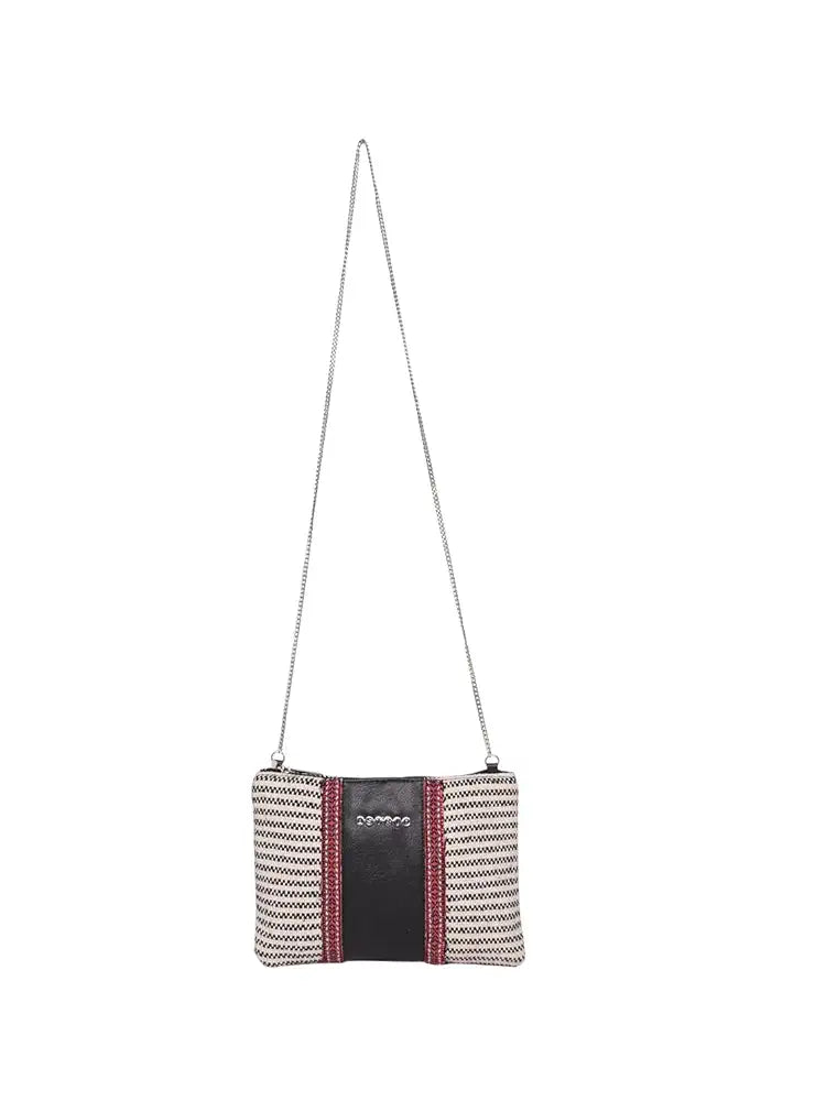 ASTRID Handmade Macrame Flap Over Sling Bag For Girls And Women
