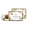Prasatti Herbal Organic Coconut Bathing Soap for Remove Dead Skin Cells - 100 Gms | Pack of 2