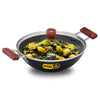 Hawkins Futura 3 Litre Deep Fry Pan Hard Anodised Kadai with Glass Lid