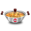 Hawkins 4 Litre Deep Kadhai Triply Stainless Steel Kadai with Glass Lid