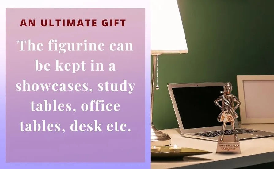 Gold Art India World's Best Daughter Figurine Rose Gold Plated | Girls Gifting for Birthday | Gift for Young Girl | Women's Day Gift | Study Table | Office Desk 