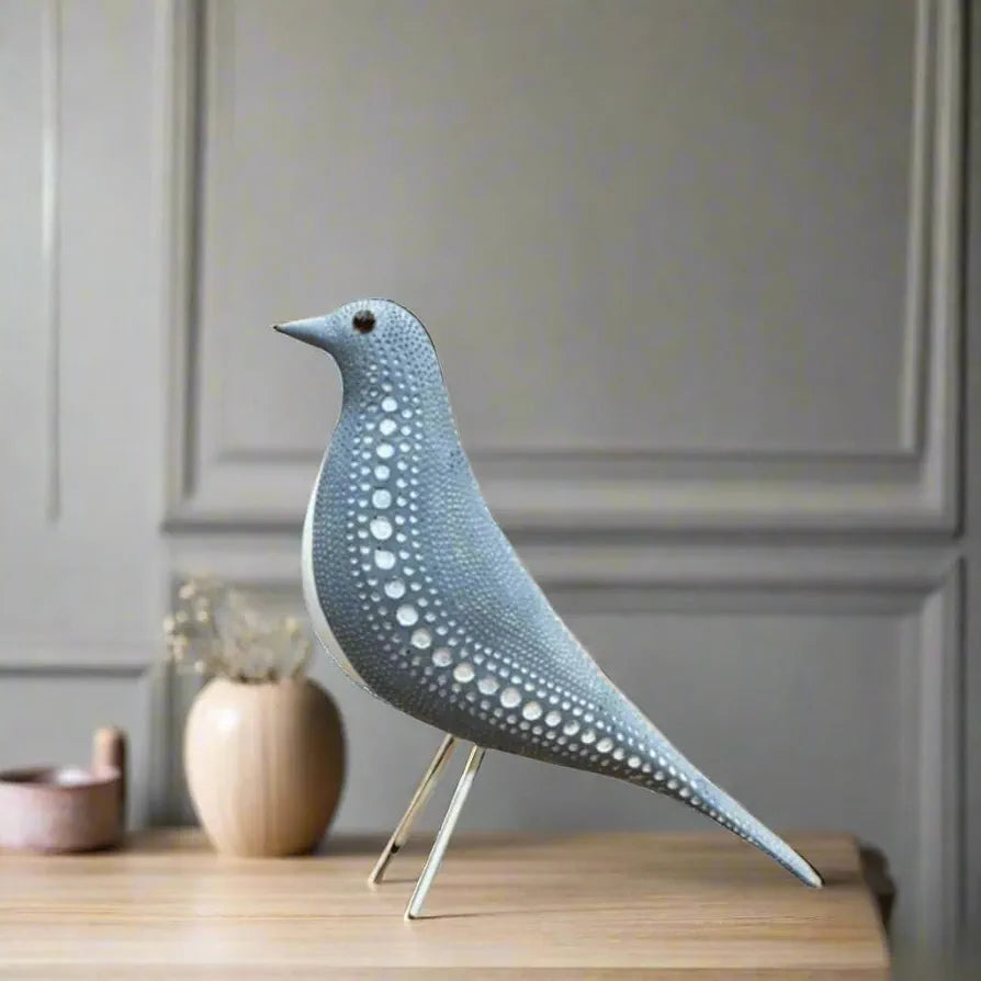 ALILA Bird Idol for Home Décor & Vastu | Decorative Bird Showpiece for Living Room, Garden, Balcony, Office Desk | Peace & Harmony Symbol, 10 inches