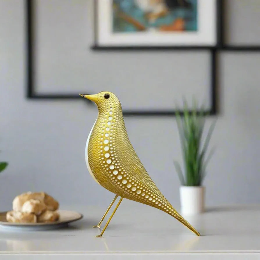 ALILA Bird Idol for Home Décor & Vastu | Decorative Bird Showpiece for Living Room, Garden, Balcony, Office Desk | Peace & Harmony Symbol, 10 inches