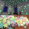 Rangoli Radium Stars Ceiling & Wall Decoration for Kids Room Glow in Night Stickers Set 100 pcs. Design-2