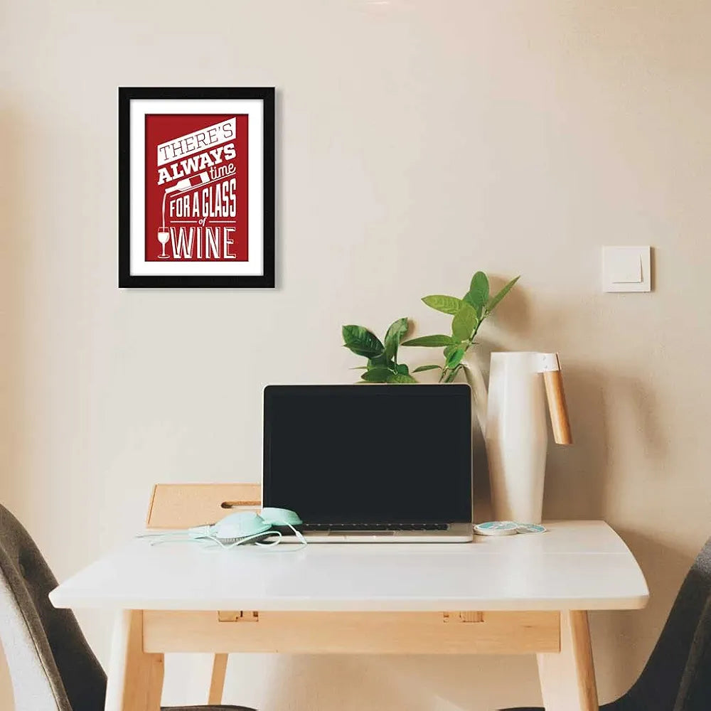 ArtX Paper Beverage Quote Wall Frame Art Painting, Multicolor, Motivational, 10 X 13 Inches, Set of 1