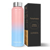 Frenchware Water Bottle 1 Litre, Stainless Steel, Premium SS 304, Sky-Blush | Easy-to-Clean