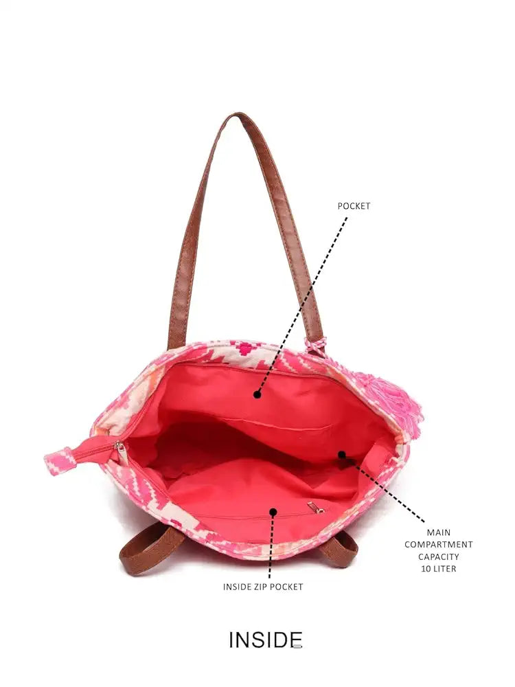 ASTRID Handmade Macrame Flap Over Sling Bag For Girls And Women