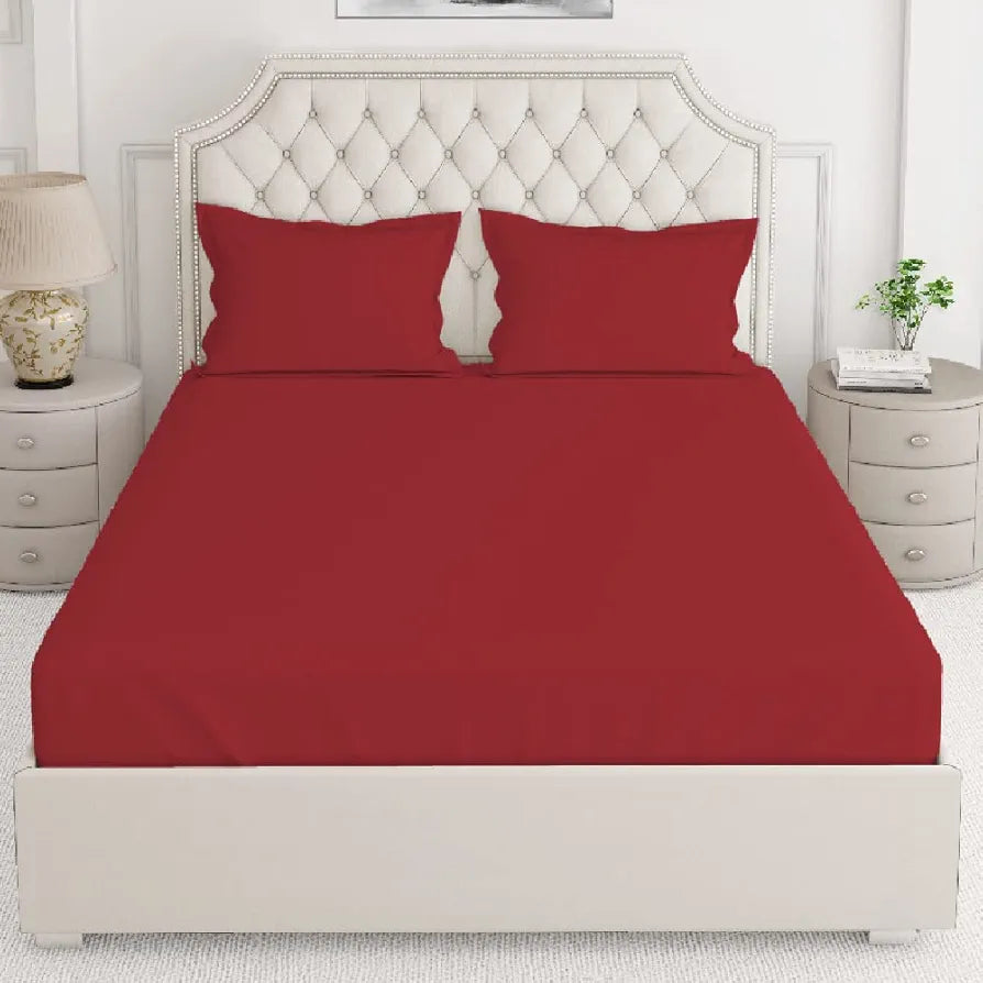 Layers Be Bold 100% Cotton Bedsheet Set for All Seasons - Lightweight, Moisture Absorbent, Machine Washable & Easy to Care - Gift for Housewarming & More - 140 TC - King Size 