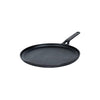 Meyer Pre-Seasoned Cast Iron Flat Dosa Tawa Pan with Stick Handle 24cm Black